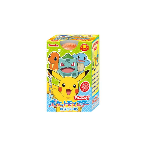 Œuf en chocolat japonais surprise Furuta Choco Egg édition officielle Pokémon avec jouet miniature