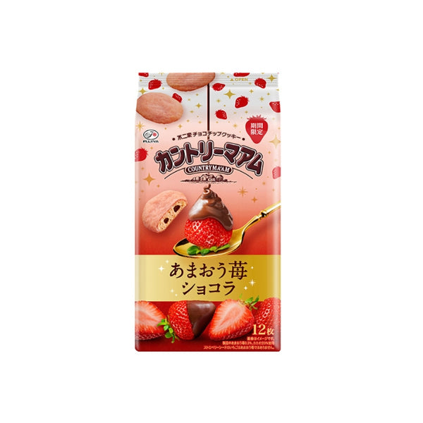 Country Ma’am Amaou Strawberry Chocolate 120g – cookies japonais fraise amaou chocolat
