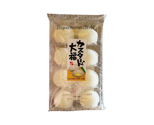 Mochi japonais Kubota à la crème pâtissière – 8 pièces 