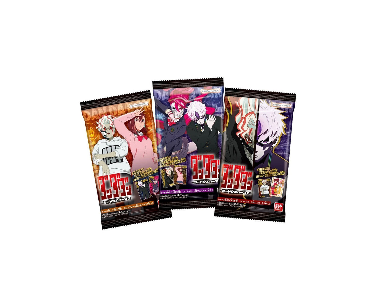 Gaufrette DANDADAN chocolat #2 + carte collector Bandai