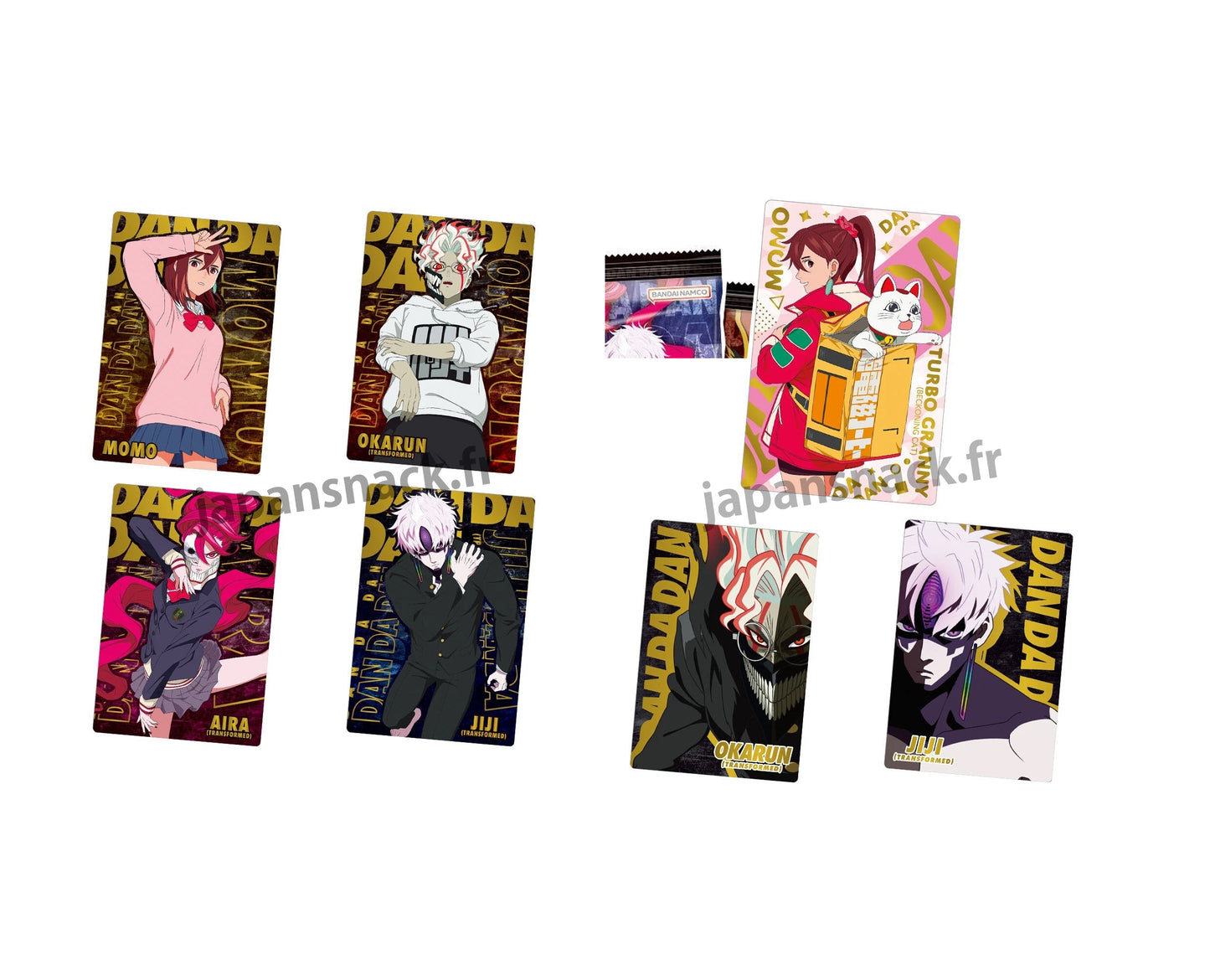 Gaufrette DANDADAN chocolat #2 + carte collector Bandai