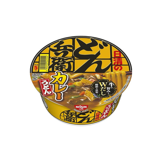 Bol de nouilles instantanées japonaises Nissin Donbe saveur Curry Udon.