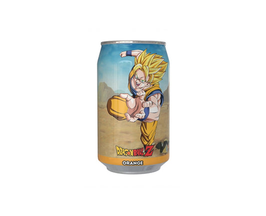 Soda japonais Goku Dragon Ball Z saveur orange 330ml – bouteille collector

