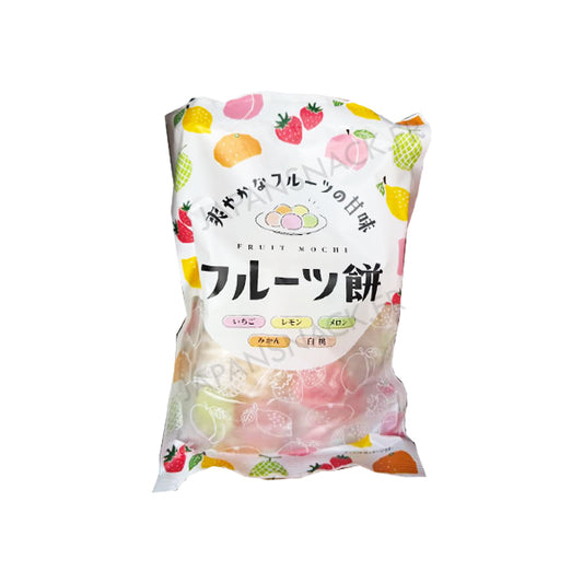 Assortiment de mochis japonais aux fruits Maruichi : fraise, citron, melon, mandarine et pêche blanche