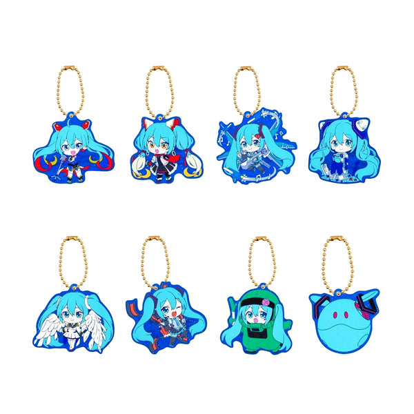 Mascotte porte-clés en caoutchouc Bandai Gundam x Miku Anniversary Special Project