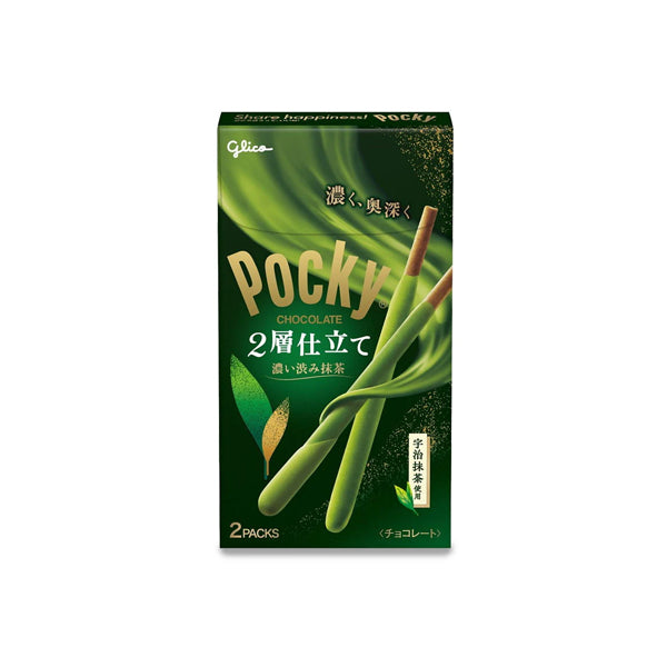 Glico Pocky Double Rich Matcha 52,2 g – biscuits japonais au matcha