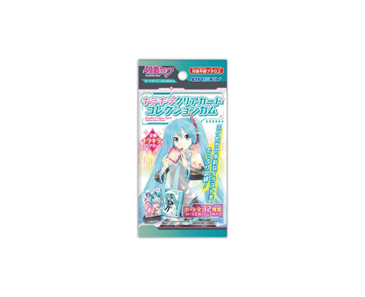 Chewing-gum japonais Hatsune Miku Glitter Clear Card Collection Gum avec carte brillante