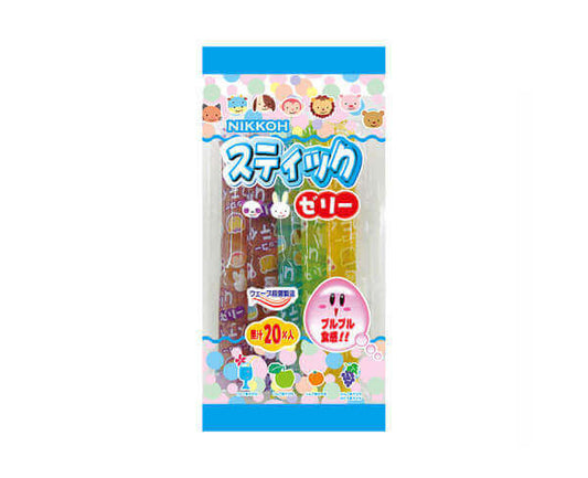 Stick Fruit Jelly Japonais 70g – Bonbons gélifiés goût limonade, pomme, orange et raisin