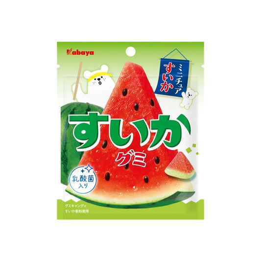 KABAYA Suika Watermelon Gummy - Bonbons gélifiés japonais à la pastèque 50G