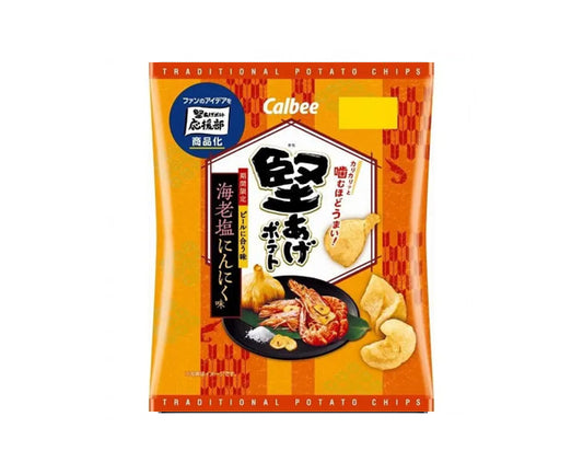 Chips japonaises Calbee Kata-Age saveur crevette et ail – sachet 60g