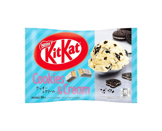 KitKat Mini Cookie & Cream japonais – Chocolat blanc et biscuits croustillants