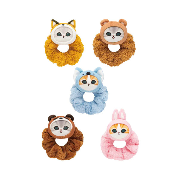 Chouchou élastique pour cheveux avec mini peluche chat Mofusand Nyanpantsu Parade