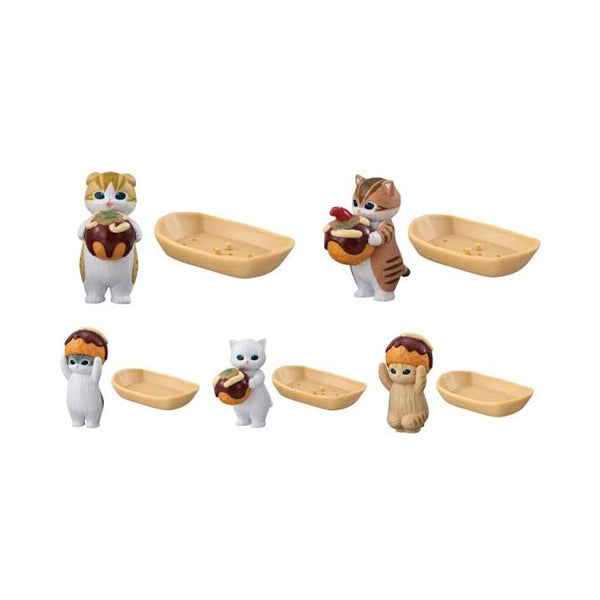 Figurine capsule Gashapon Bandai Mofusand Takoyaki Nyan chat déguisé en takoyaki