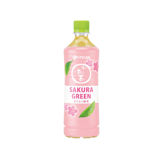 Grande bouteille de thé vert japonais Itoen Oh-i Ocha saveur Sakura.