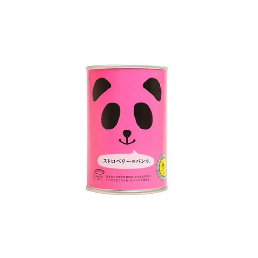 Pain en conserve japonais Panda Face saveur purée de fraise 100g.