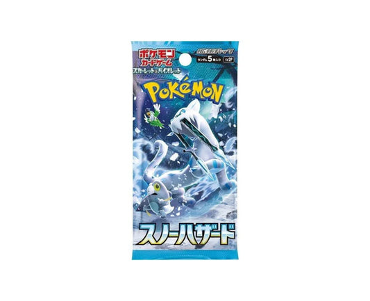 Booster Pokémon Japonais Snow Hazard sv2p – 5 Cartes Officielles TCG (Série Écarlate & Violet)