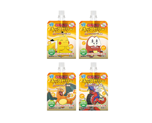 Jelly multifruits Pokémon Pocket Monster en gourde 125ml – snack japonais fruité et vitaminé