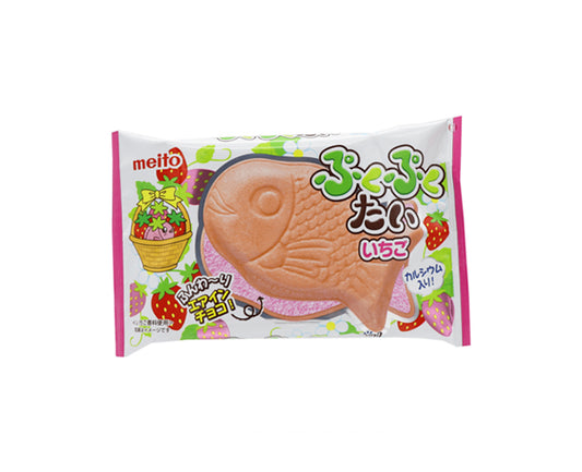 Gaufrette japonaise Puku Puku Taiyaki à la fraise – 16,5g