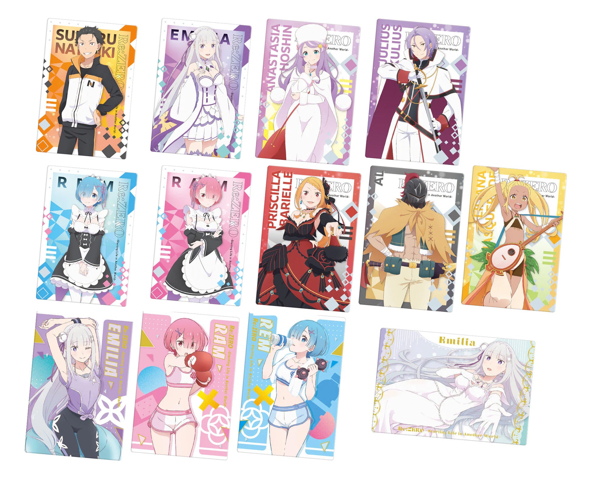 Gaufrette Re:ZERO #5 vanille + carte collector Bandai