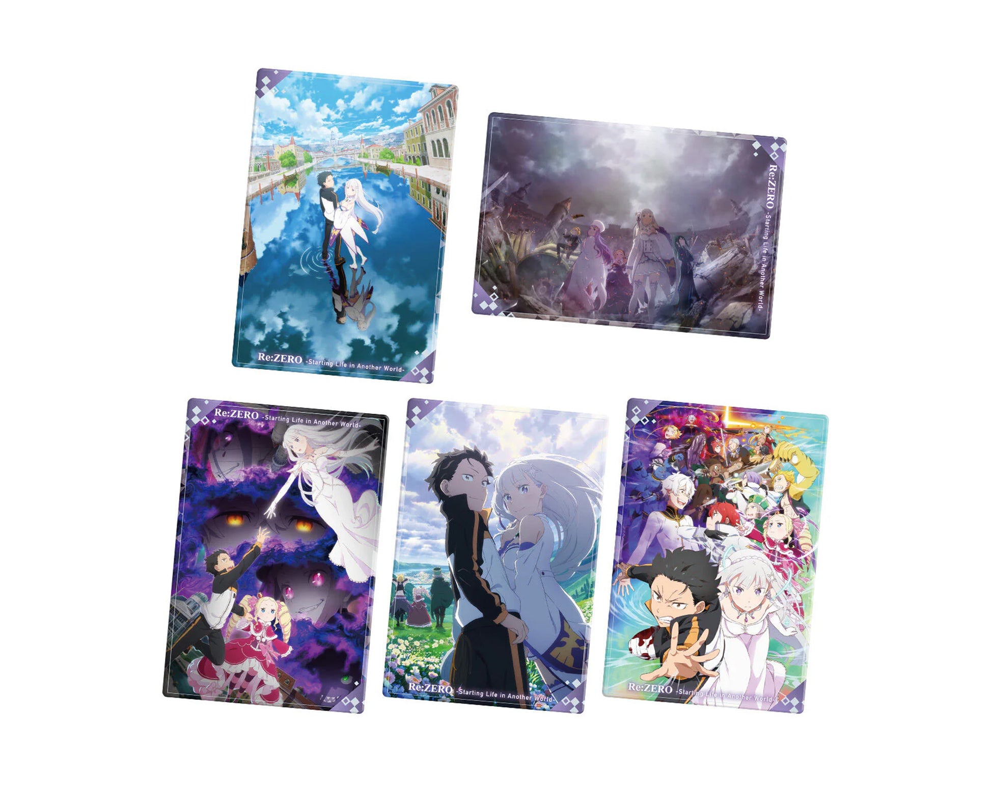 Gaufrette Re:ZERO #5 vanille + carte collector Bandai