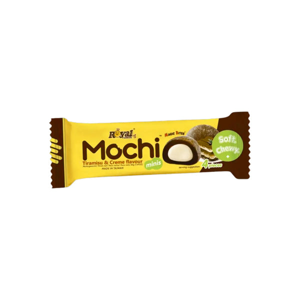 Bouchées de mochis mini saveur Tiramisu et café Royal Family.