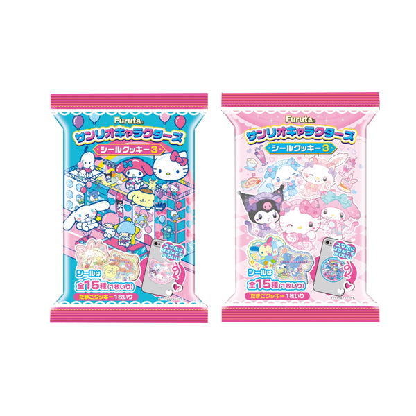 Paquet de biscuit japonais Furuta Sanrio Characters Mini Cookies volume 3 avec autocollant surprise