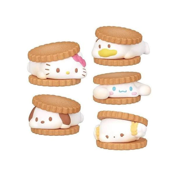 Mini-figurine dure de collection gashapon Takara Tomy Sanrio Characters S'more Sandwich