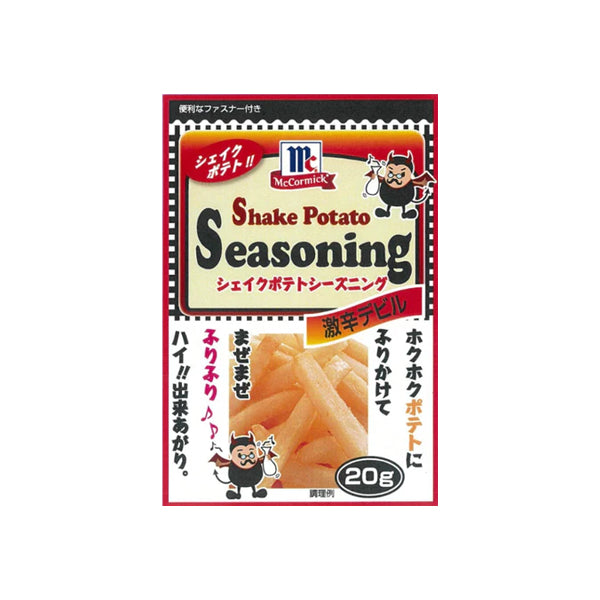 Sachet d'assaisonnement japonais piquant Shake Potato Mad Hot Devil pour frites.