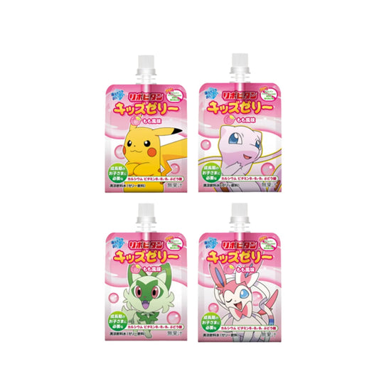 Gourde Jelly Pokémon saveur pêche 125ml - snack japonais avec vitamines