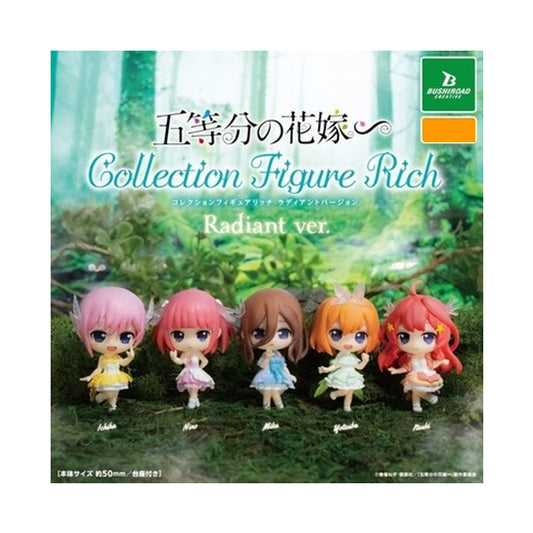 Figurines japonaises The Quintessential Quintuplets version Rich Radiant montrant les 5 sœurs
