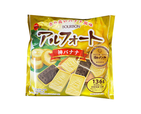 ALFORT Biscuits Banane et Chocolat 136g