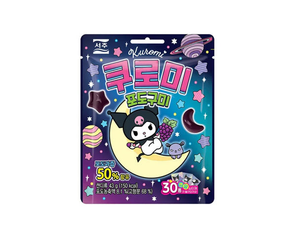 Kuromi Bonbons Coréens Raisin + Sticker 43g