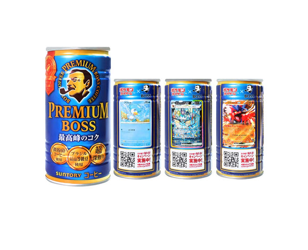 Café Boss Premium x Pokémon – Canette japonaise 185ML | JapanSnack.fr 
