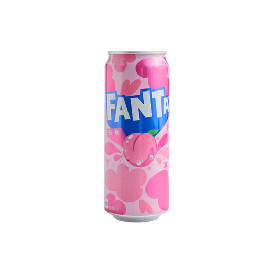 Canette de Fanta Japonais à la pêche blanche – 500ml, boisson gazeuse fruitée importée du Japon
