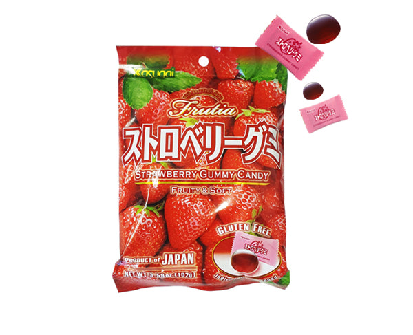 Bonbons gummy japonais fraise Kasugai - (107g)