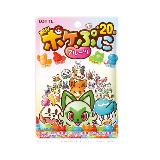 Sachet de bonbons gélifiés Pokémon Pokepuni aux fruits 80g Lotte