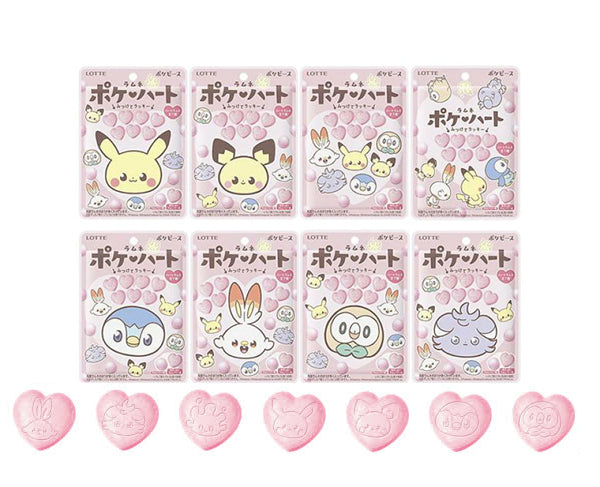 Bonbons Coeurs Pokemon Ramune - (40g)