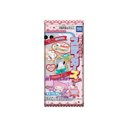 Pochette de stickers Sanrio Characters série 6 avec chewing-gum par Takara Tomy