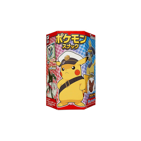 Snack japonais chocolat en forme de Pikachu avec sticker – 23g